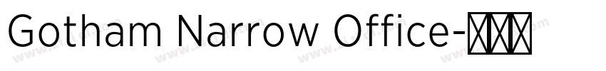 Gotham Narrow Office字体转换